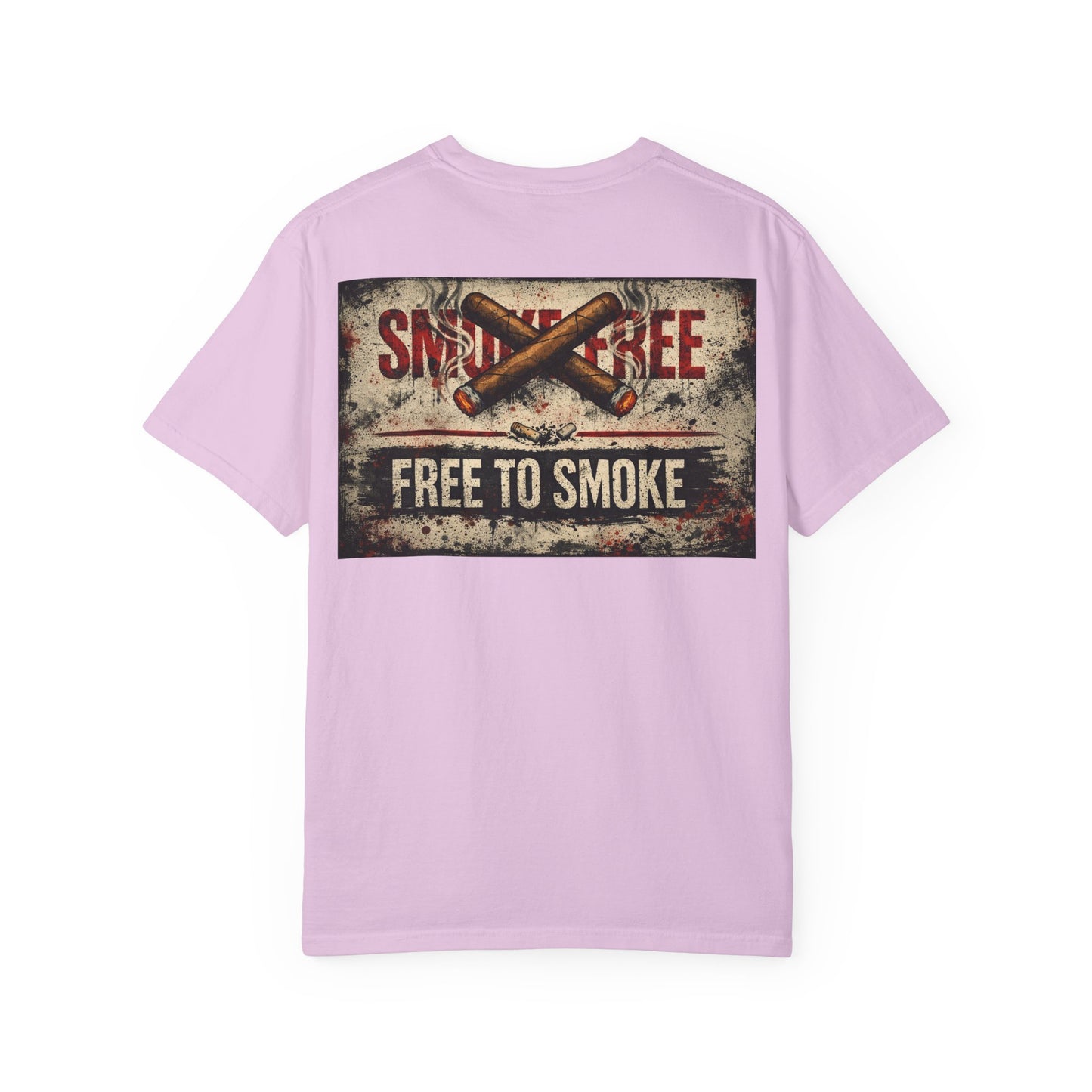 T-Shirt — Vintage 'Smoke Free / Free to Smoke' Cigar Design