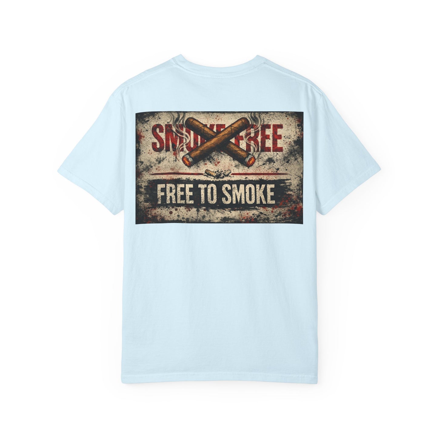 T-Shirt — Vintage 'Smoke Free / Free to Smoke' Cigar Design