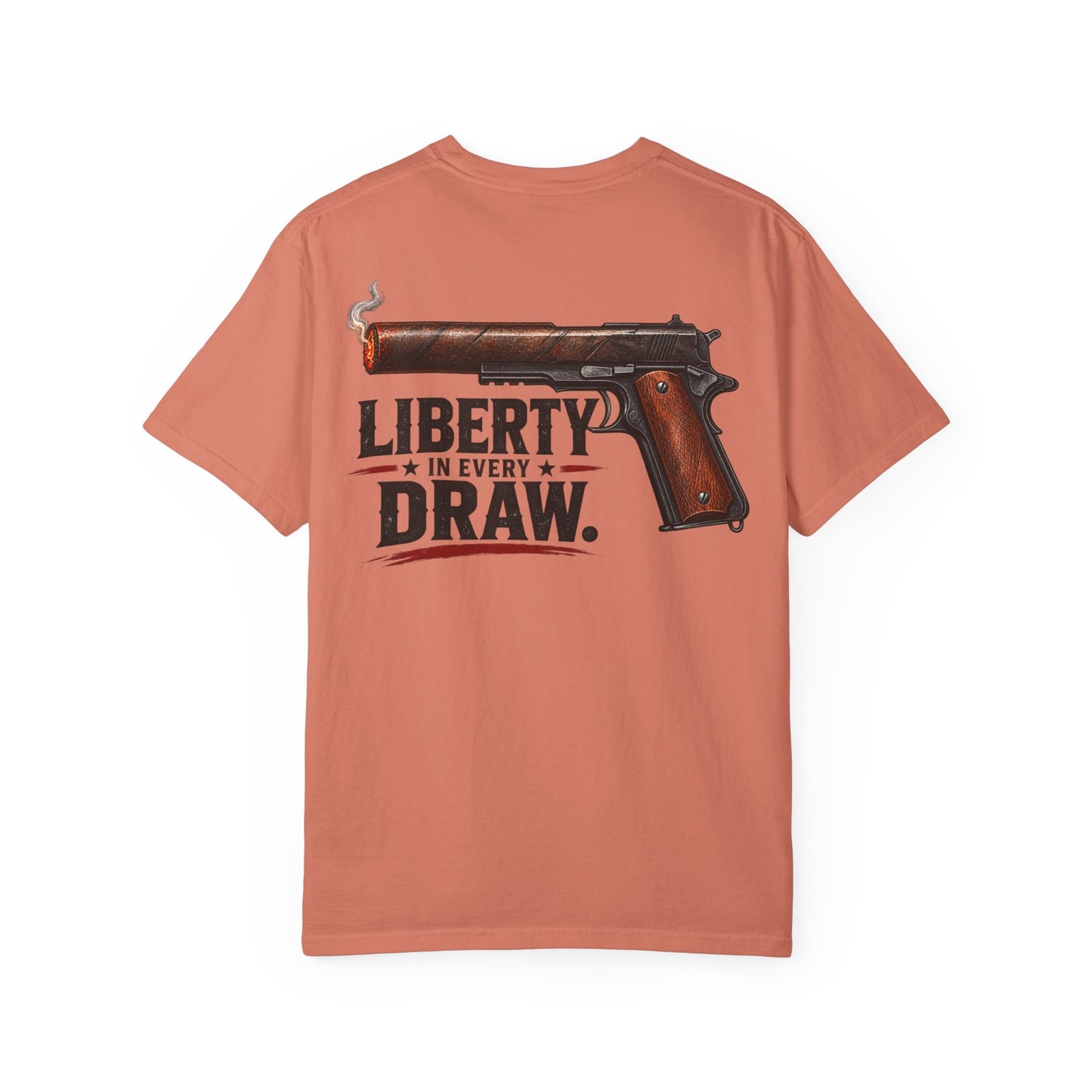 Liberty In Every Draw T-Shirt — Vintage Pistol 2nd Amendment Tee