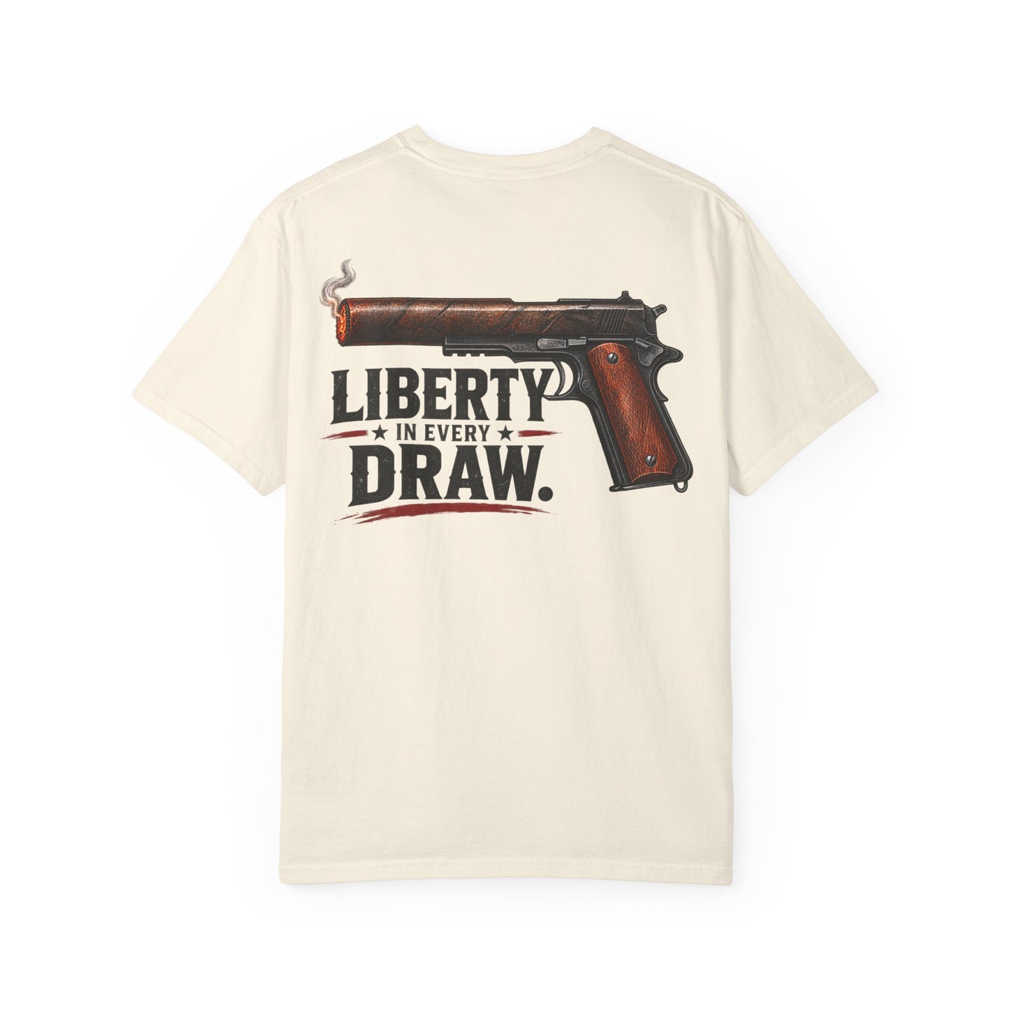 Liberty In Every Draw T-Shirt — Vintage Pistol 2nd Amendment Tee