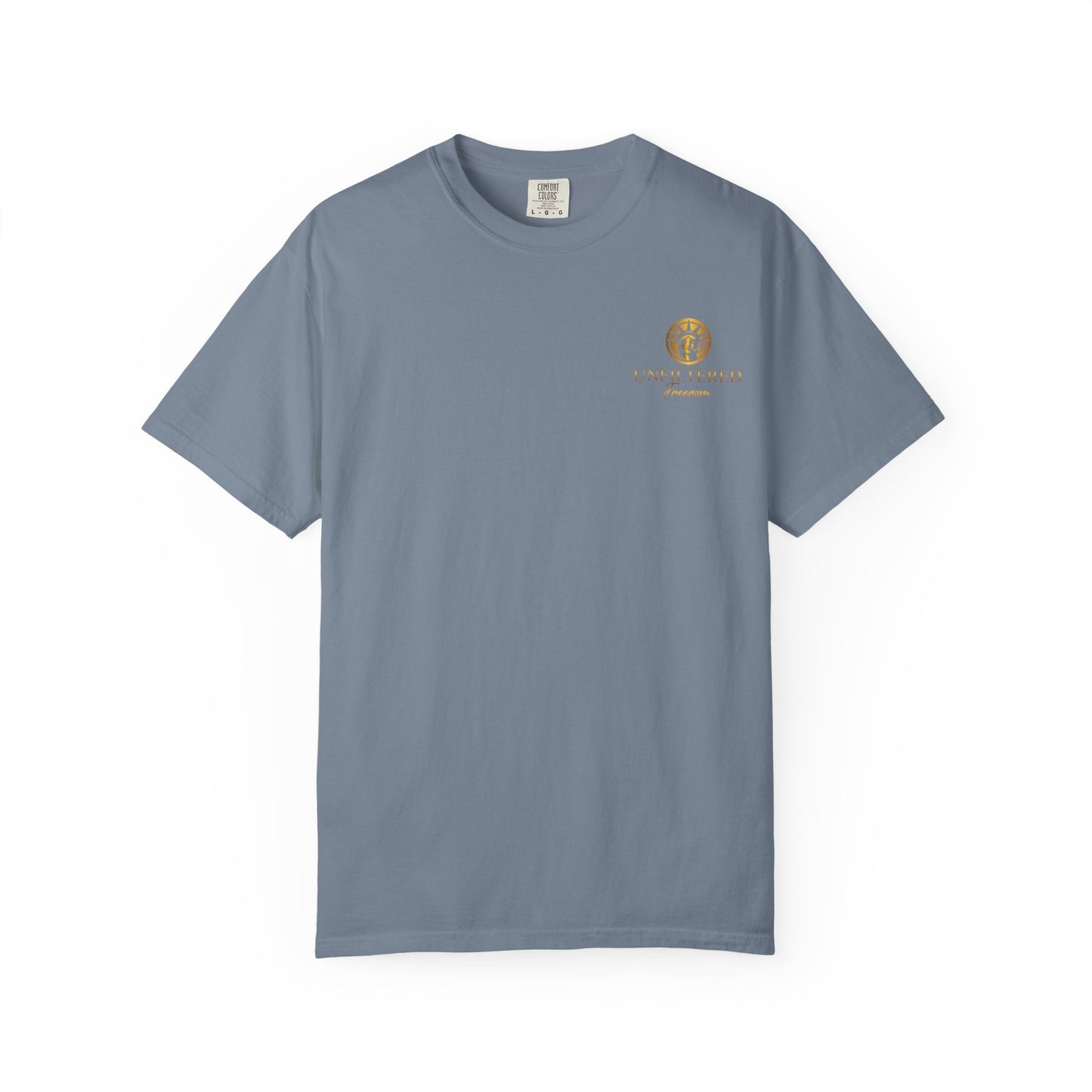 Freedom Graphic T-Shirt — 'Unfiltered Freedom' Statue of Liberty Design