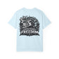 Freedom Graphic T-Shirt — 'Unfiltered Freedom' Statue of Liberty Design