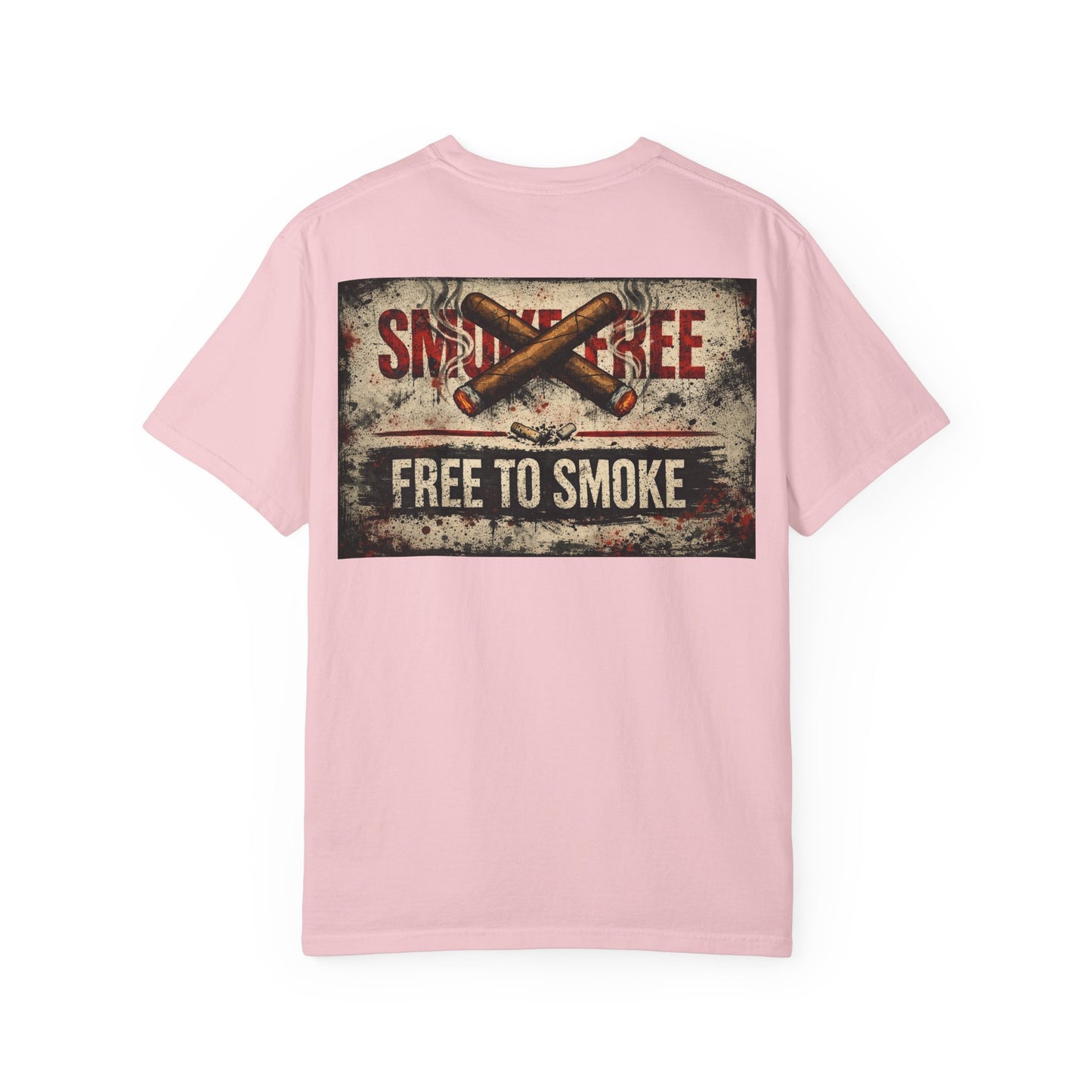 T-Shirt — Vintage 'Smoke Free / Free to Smoke' Cigar Design