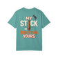 T-Shirt — "My Stick Is Bigger Than Yours" Cigar Humor Tee