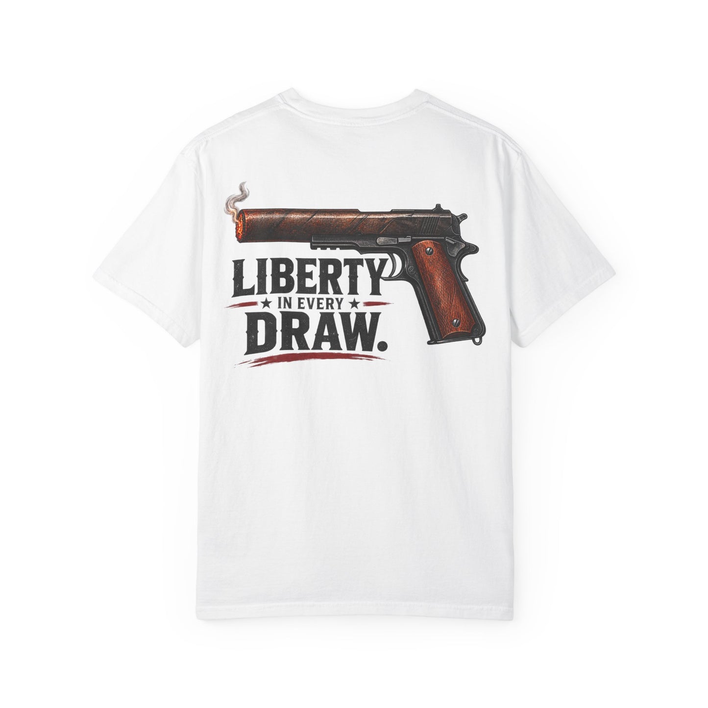 Liberty In Every Draw T-Shirt — Vintage Pistol 2nd Amendment Tee
