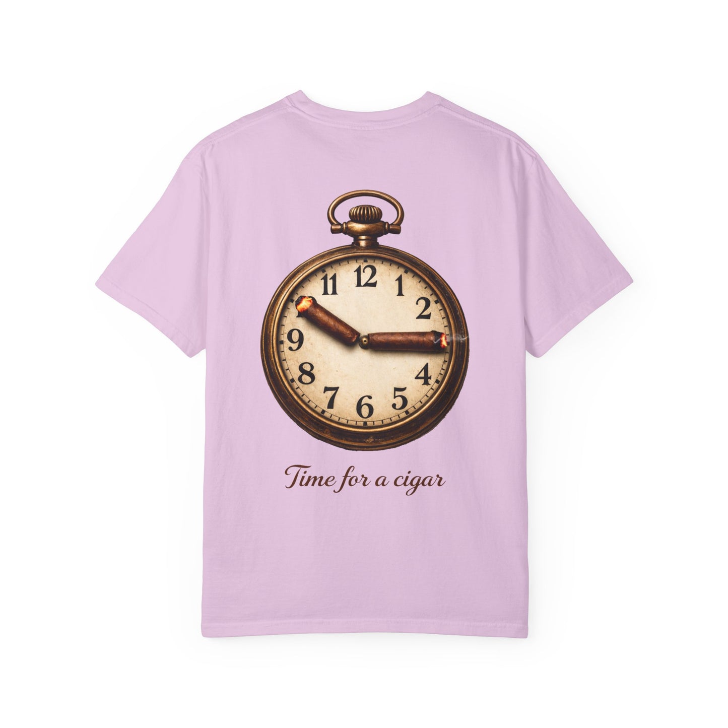 Pocket Watch Graphic T‑Shirt – "Time for a Cigar" Vintage Clock Tee