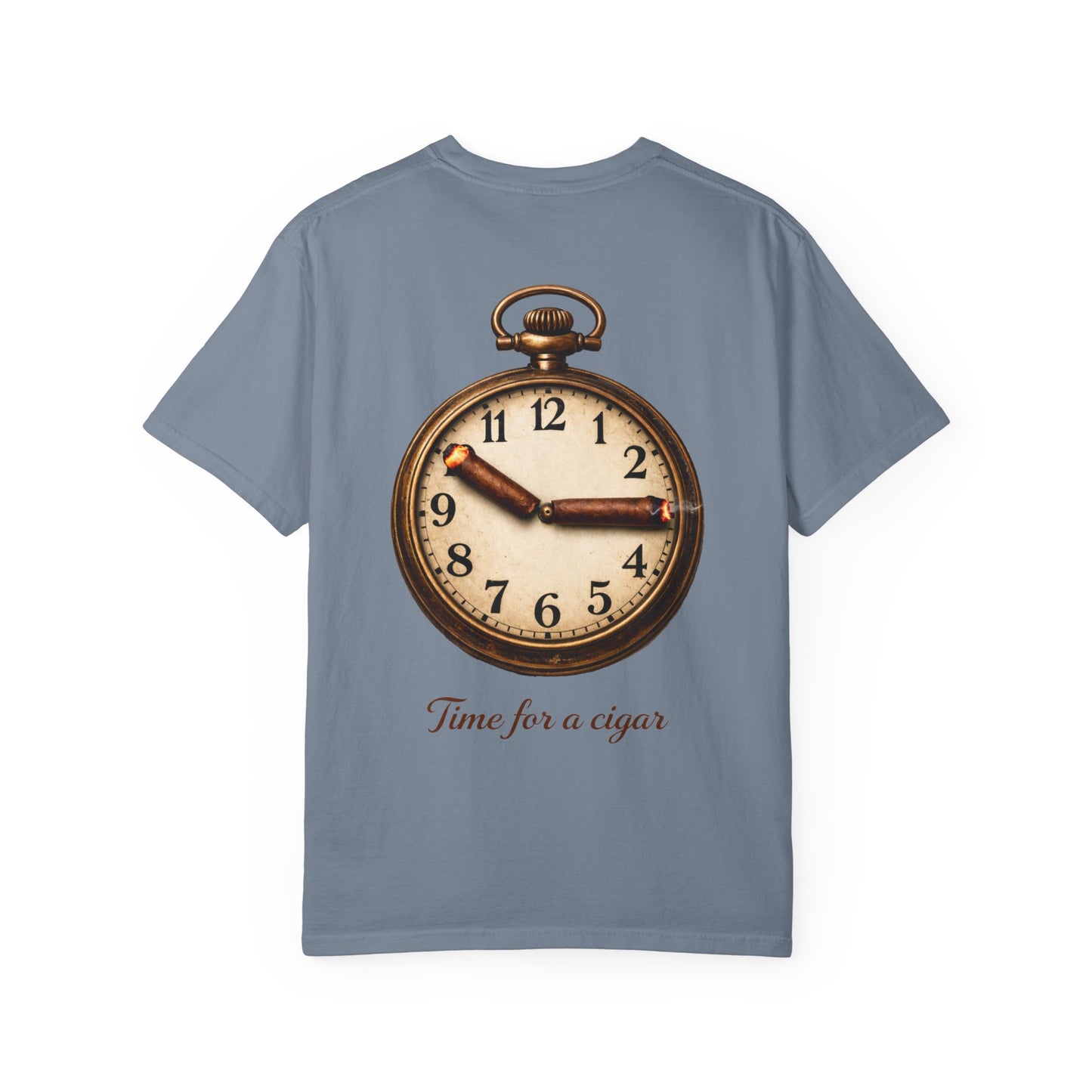 Pocket Watch Graphic T‑Shirt – "Time for a Cigar" Vintage Clock Tee