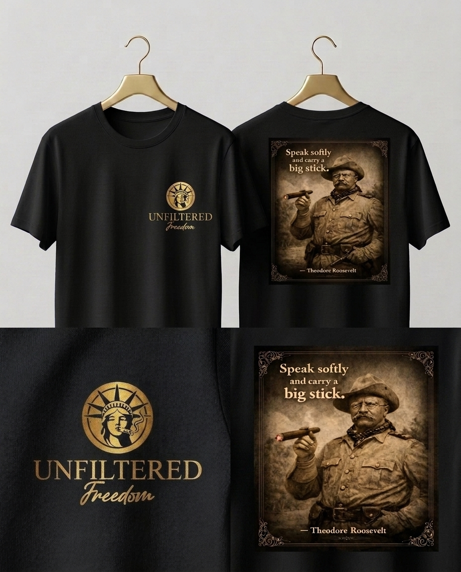 Teddy Roosevelt 'Speak Softly' T-Shirt