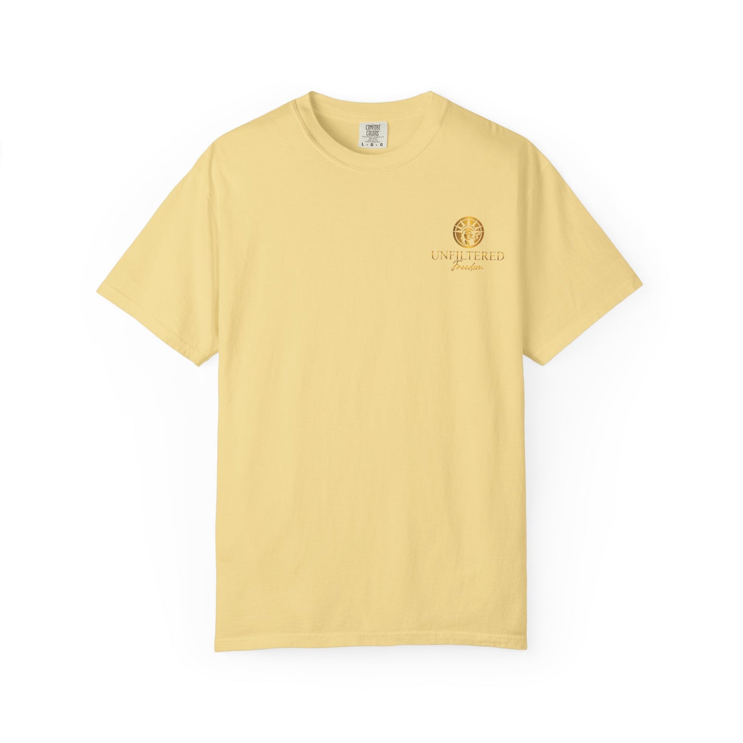 Freedom Graphic T-Shirt — 'Unfiltered Freedom' Statue of Liberty Design