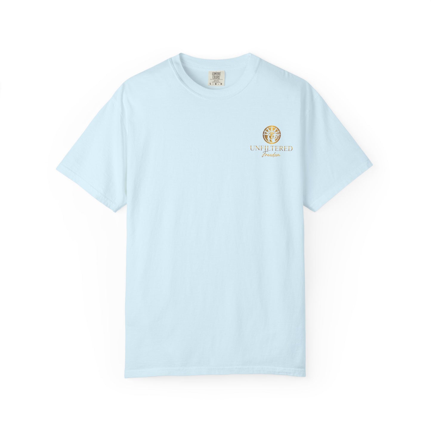 Freedom Graphic T-Shirt — 'Unfiltered Freedom' Statue of Liberty Design