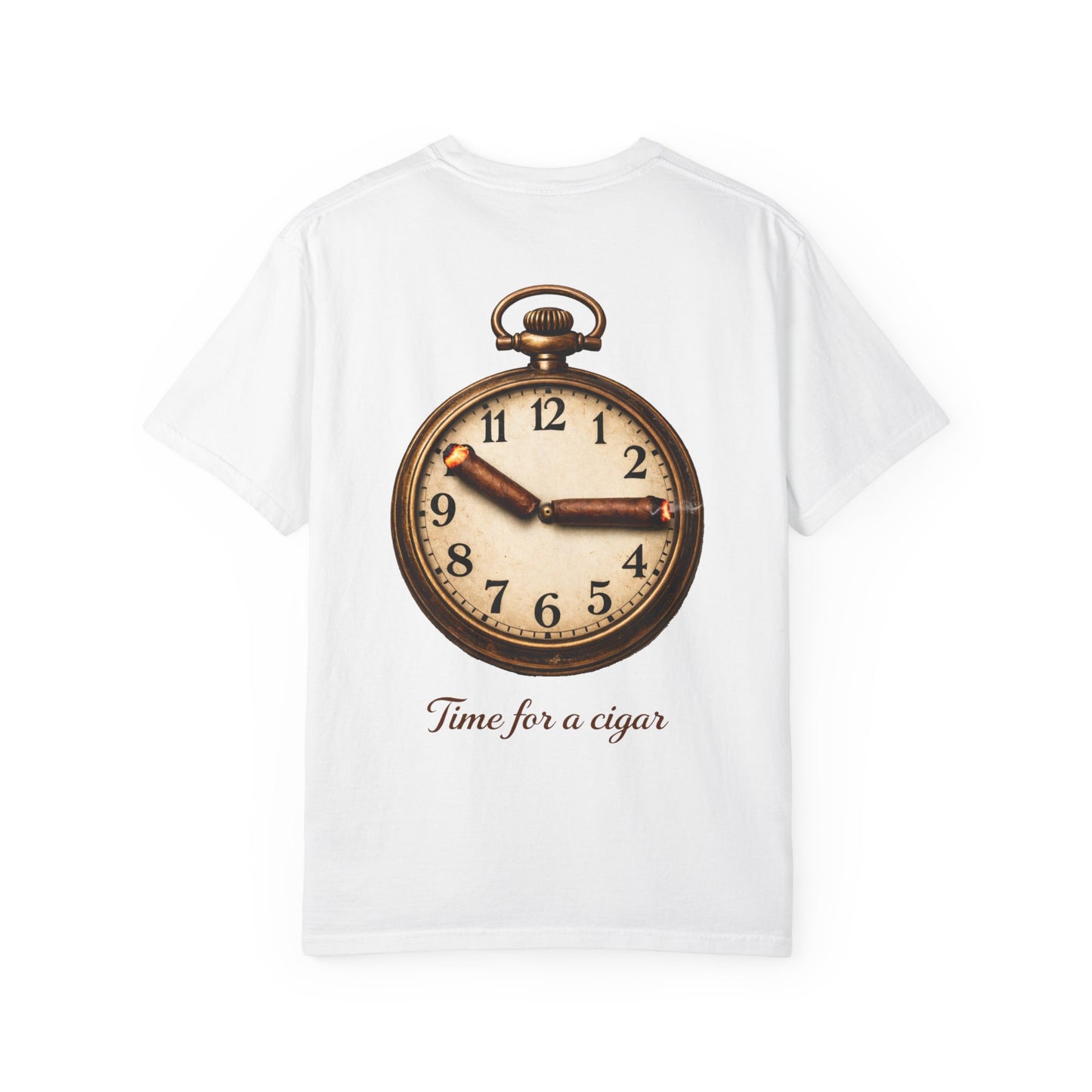 Pocket Watch Graphic T‑Shirt – "Time for a Cigar" Vintage Clock Tee