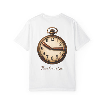 Pocket Watch Graphic T‑Shirt – "Time for a Cigar" Vintage Clock Tee