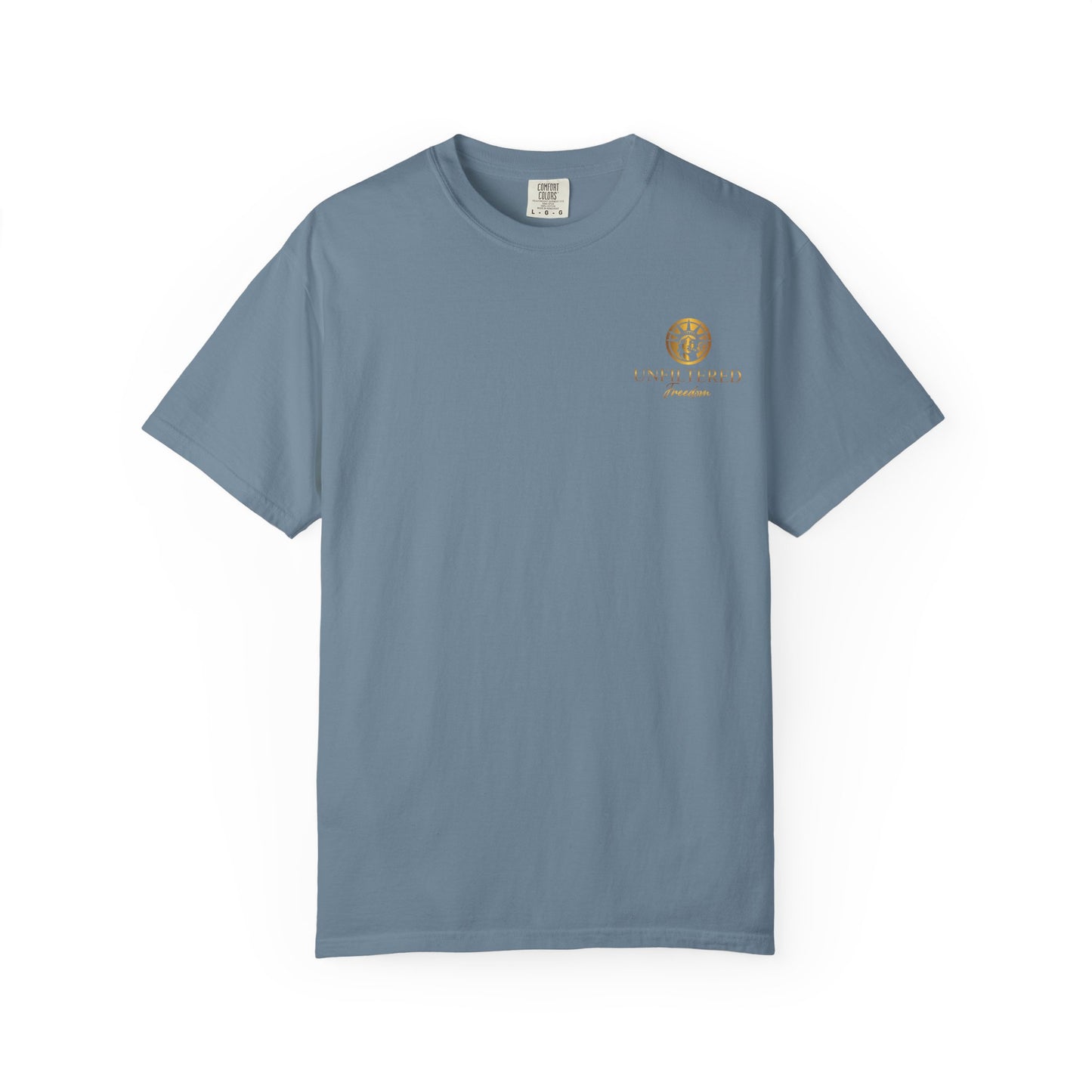 Freedom Graphic T-Shirt — 'Unfiltered Freedom' Statue of Liberty Design