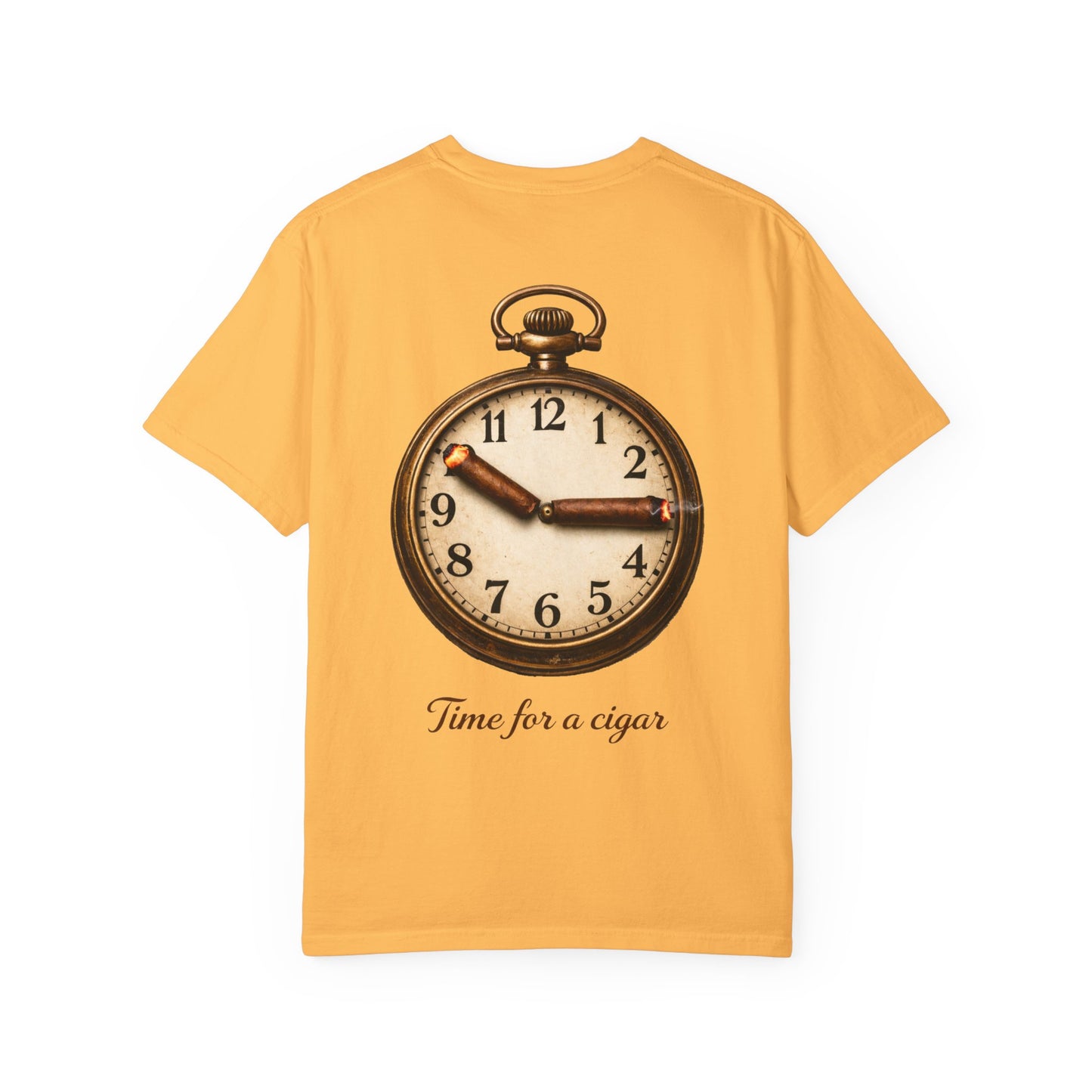 Pocket Watch Graphic T‑Shirt – "Time for a Cigar" Vintage Clock Tee