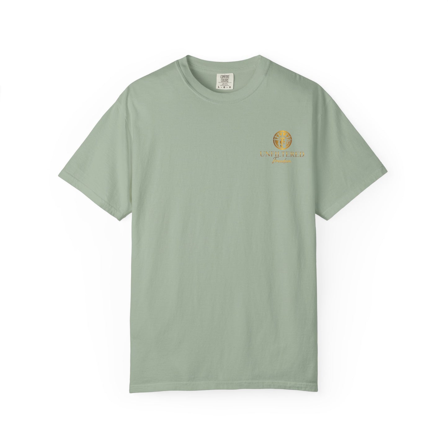 Freedom Graphic T-Shirt — 'Unfiltered Freedom' Statue of Liberty Design