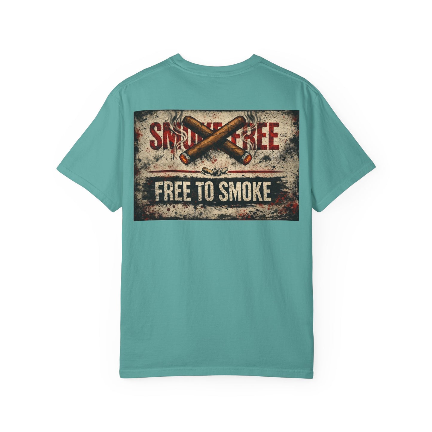 T-Shirt — Vintage 'Smoke Free / Free to Smoke' Cigar Design
