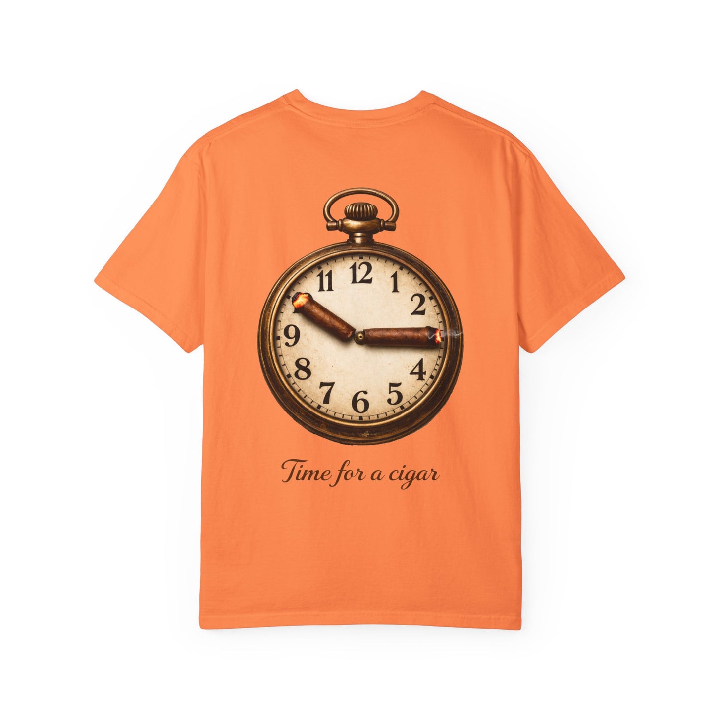 Pocket Watch Graphic T‑Shirt – "Time for a Cigar" Vintage Clock Tee