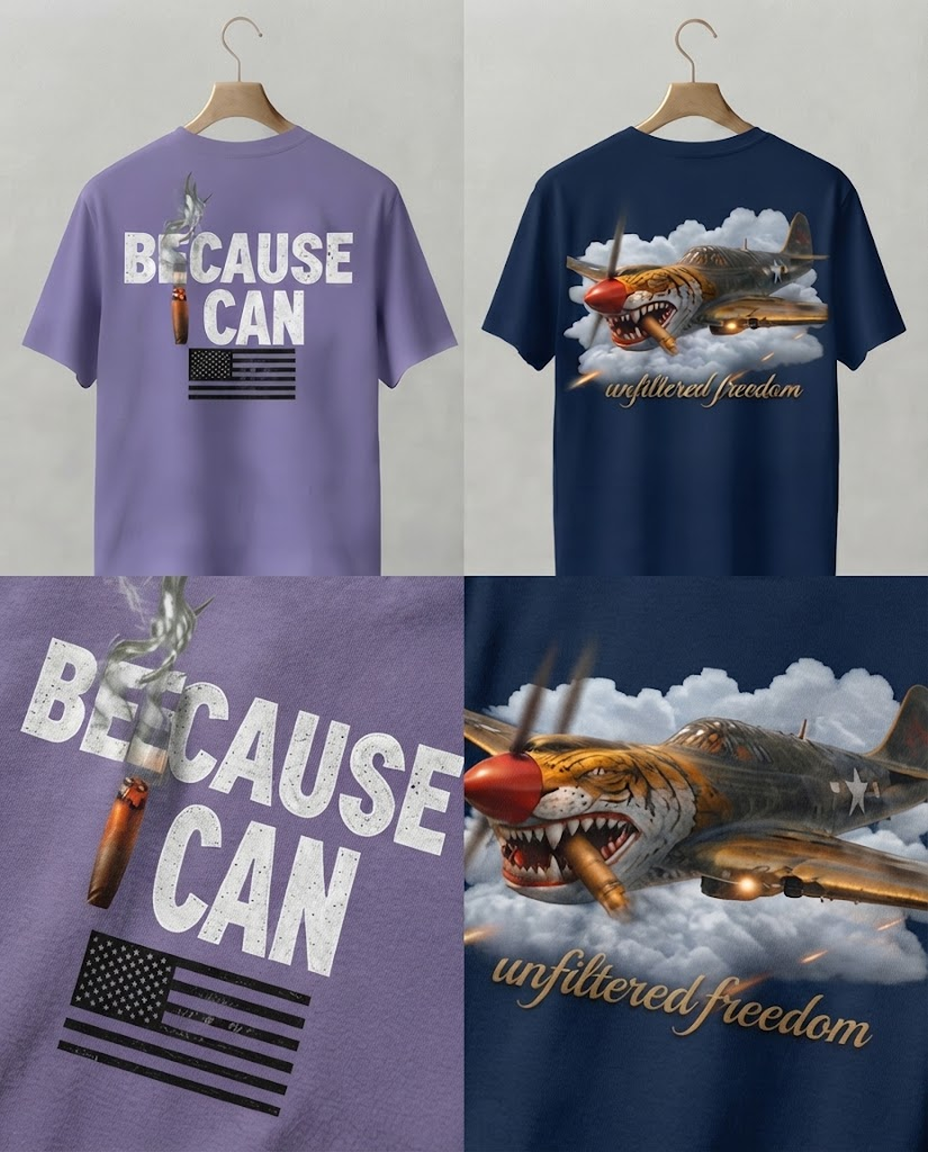 Because I Can Tee — Bold Graphic Statement T‑Shirt