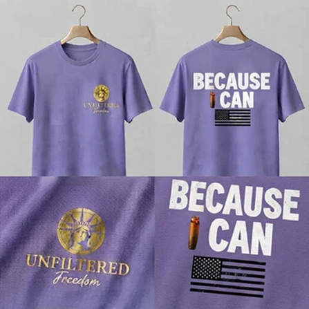 Because I Can Tee — Bold Graphic Statement T‑Shirt